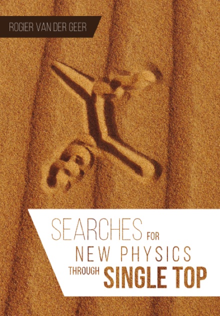 Thesis cover: Feynman diagrams drawn in rippled orange sand